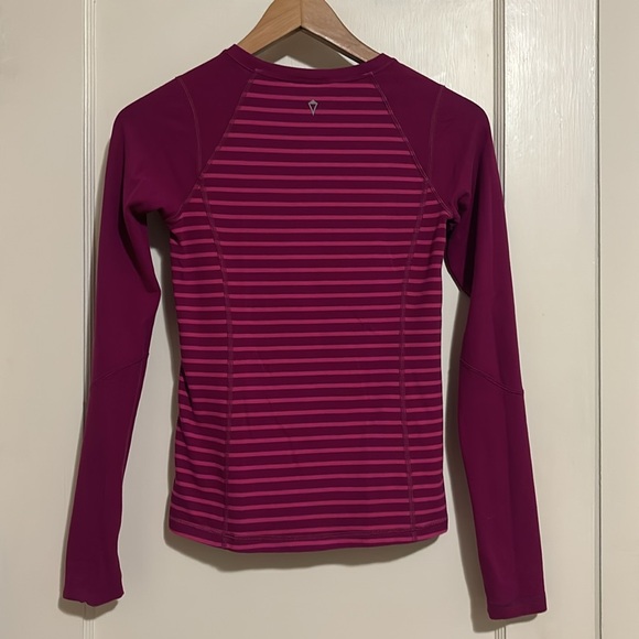 Magenta and pink striped Ivivva shirt - Picture 2 of 3